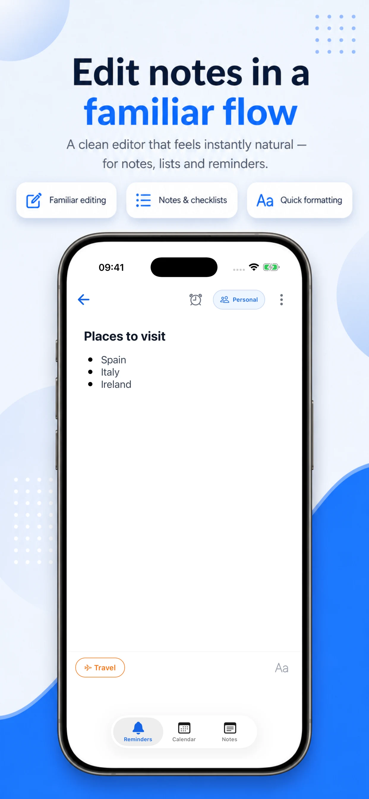 Jiffy App Store screenshot showing the note editor